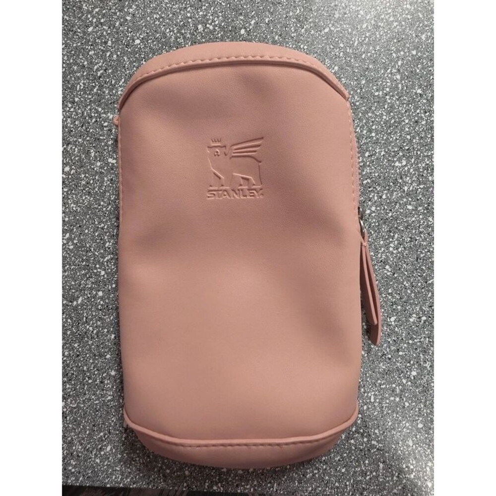 Stanley Cross Bottle Case Max Faux Leather Pouch for Carry All Rose